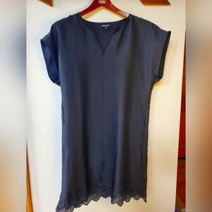Madewell Duskway Eyelet Shift Dress, Black. Womens Size M
